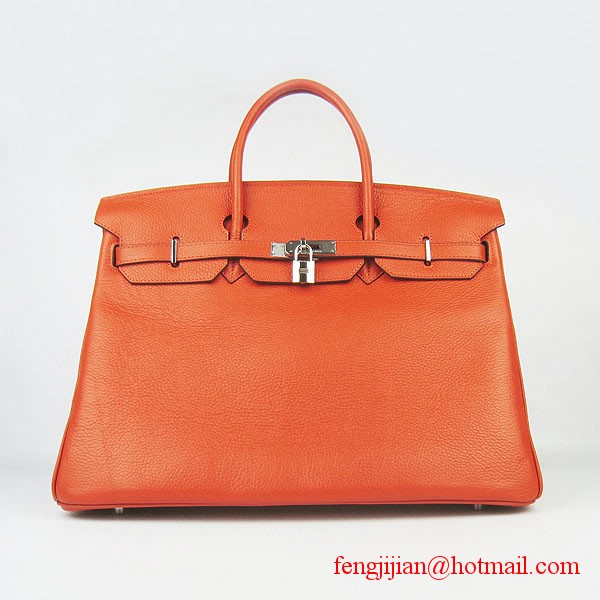 Hermes Birkin 40cm Togo Bag Orange 6099